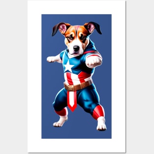 American Dog Doing kung Fu Posters and Art